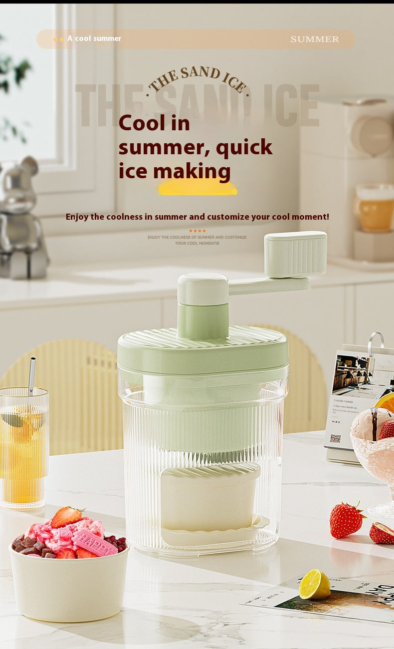 The Glacé Flow | Artisanal Manual Ice Crusher & Slush Instrument 🍧