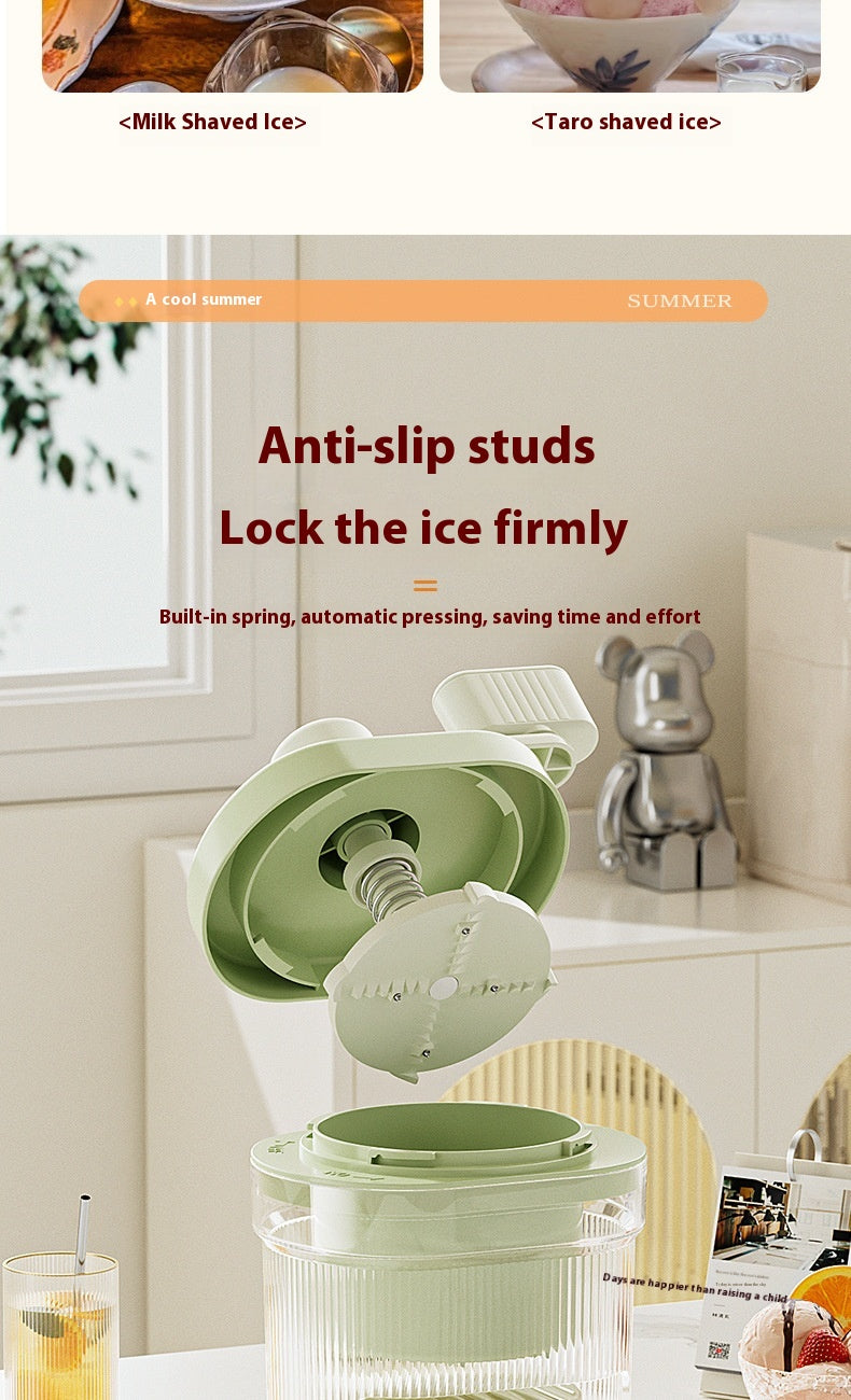 The Glacé Flow | Artisanal Manual Ice Crusher & Slush Instrument 🍧