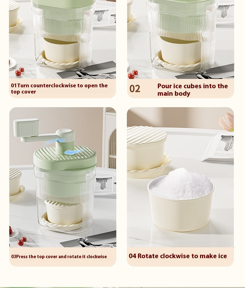 The Glacé Flow | Artisanal Manual Ice Crusher & Slush Instrument 🍧