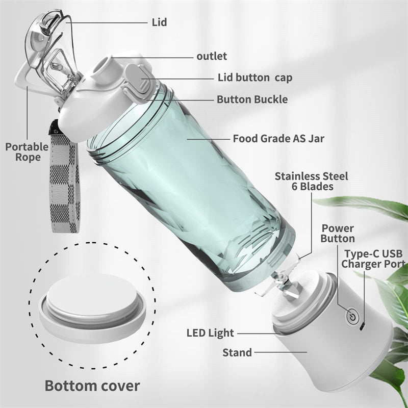 Le Hydro-Flow : Laboratoire à smoothie portable à 6 lames 🍓🫐✨🥤