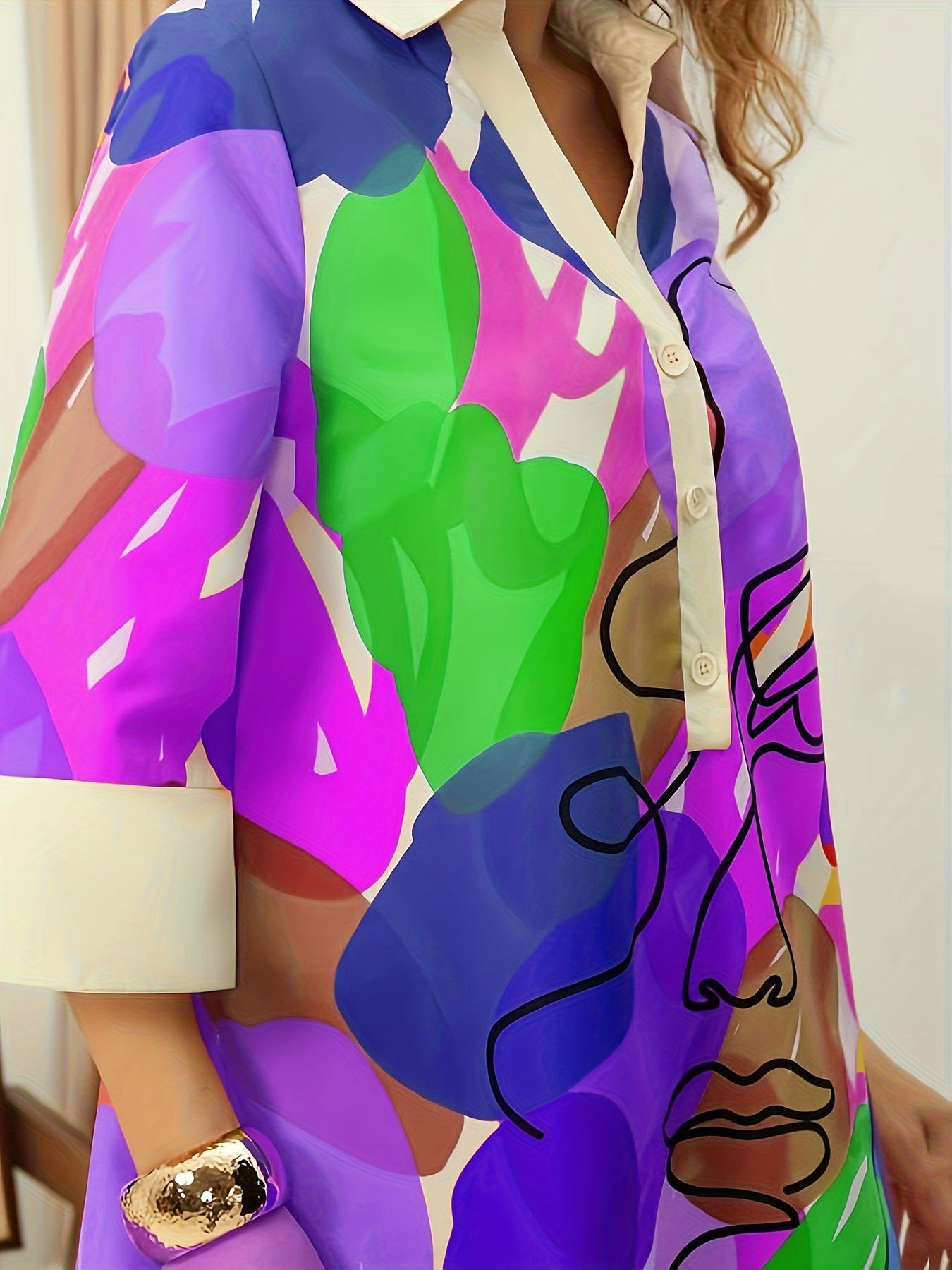 The Chromatism Canvas | Abstract Expressionist Shiftdress 🎨✨