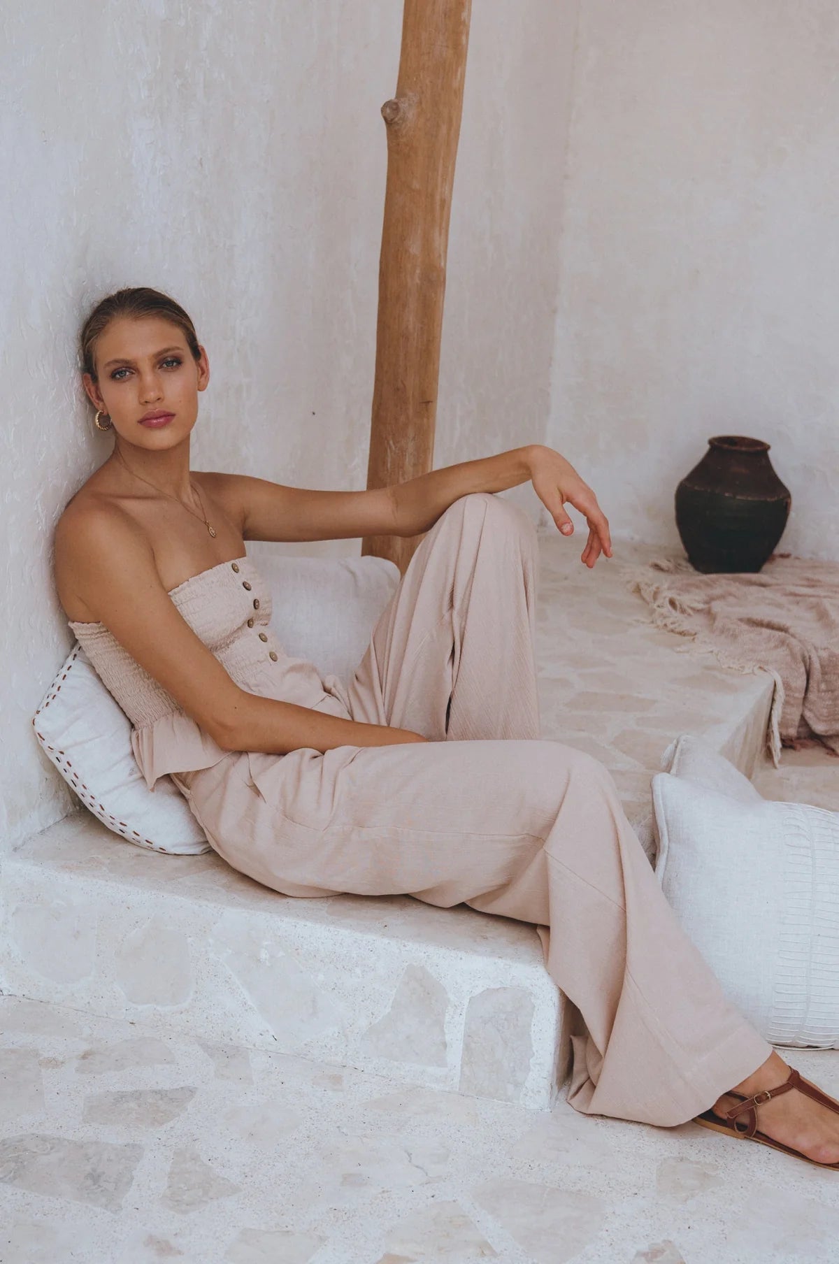 Solene : Pantalon Large en Lin 🗺️♡
