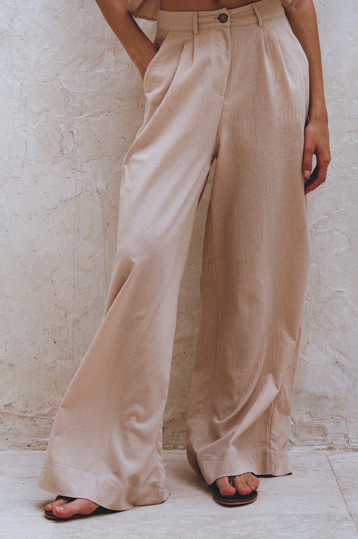 Solene : Pantalon Large en Lin 🗺️♡