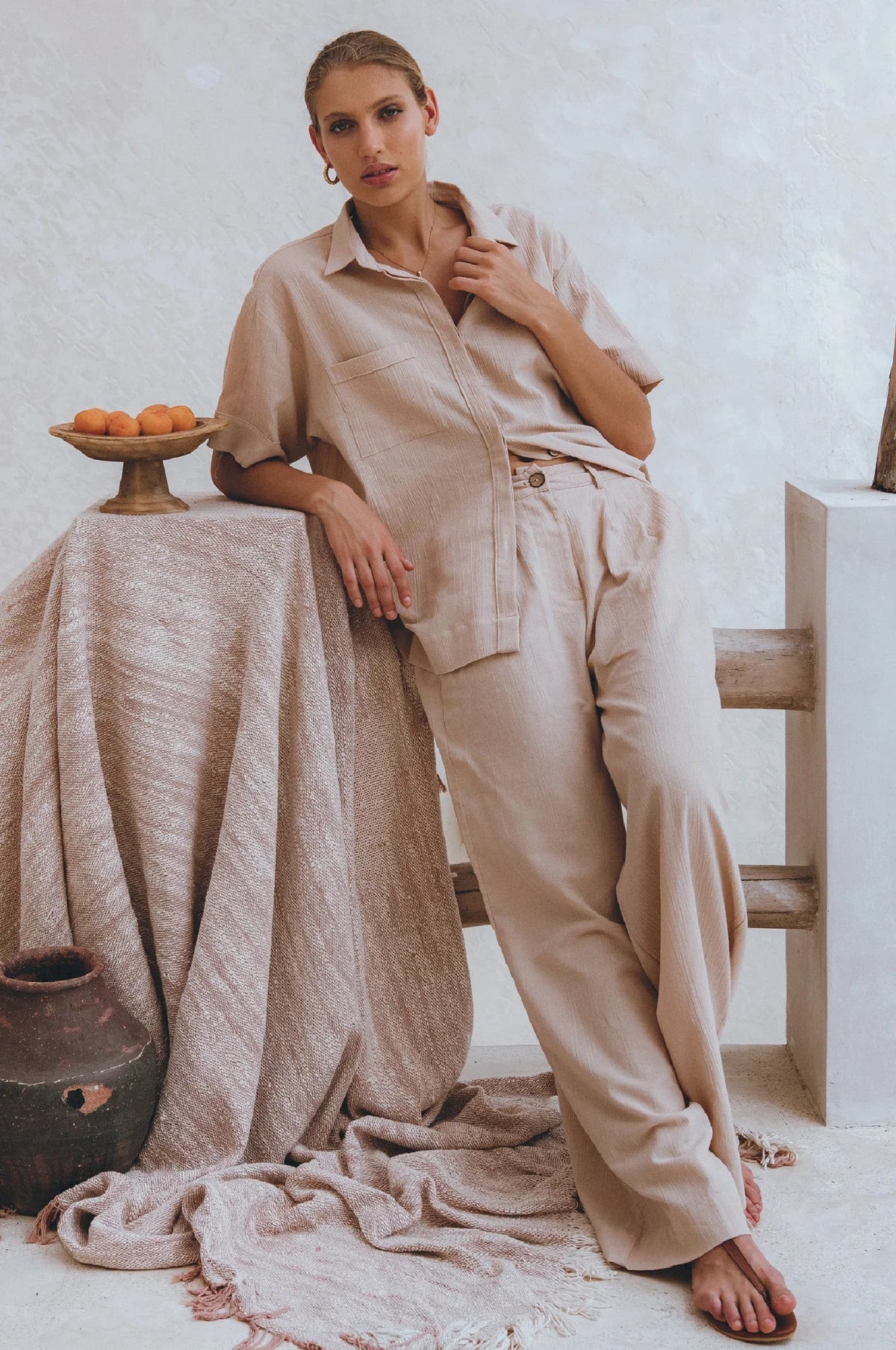 Solene : Pantalon Large en Lin 🗺️♡