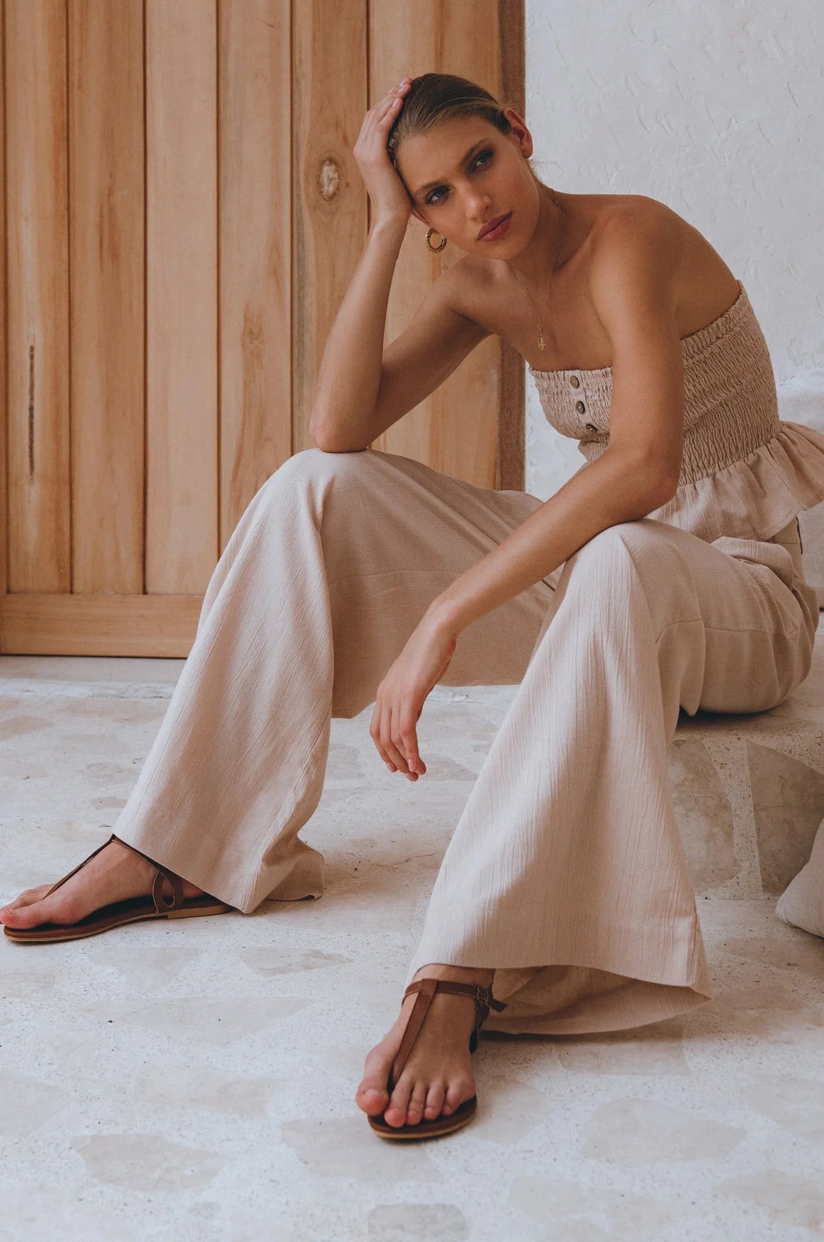 Solene : Pantalon Large en Lin 🗺️♡