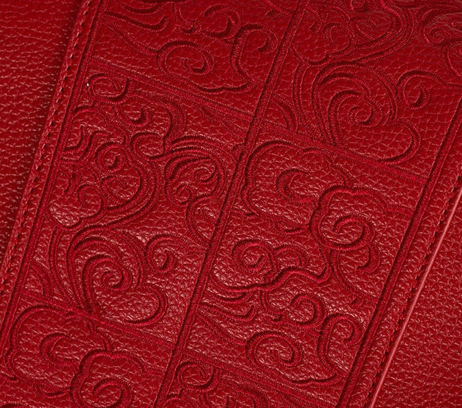 The Crimson Artifact | Embroidered High-Capacity Monolith Tote 🧧✨