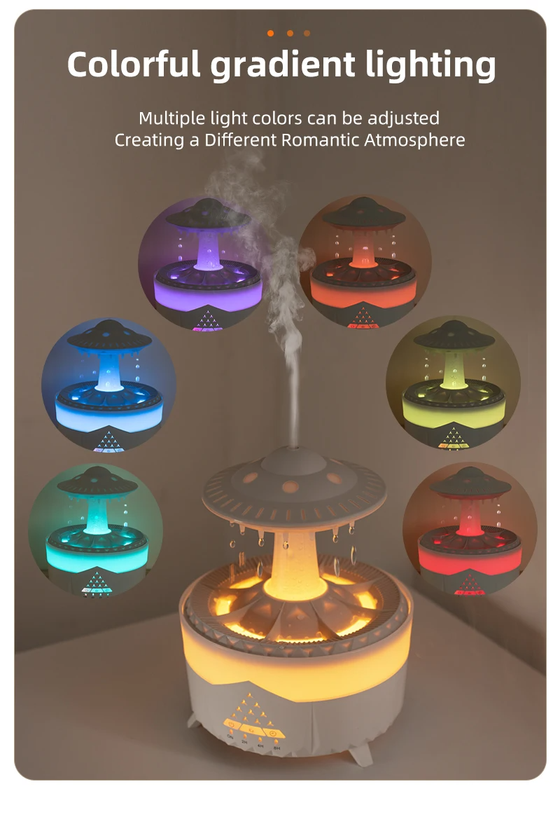 ✨ L’Aetheria : Humidificateur pluie céleste UFO