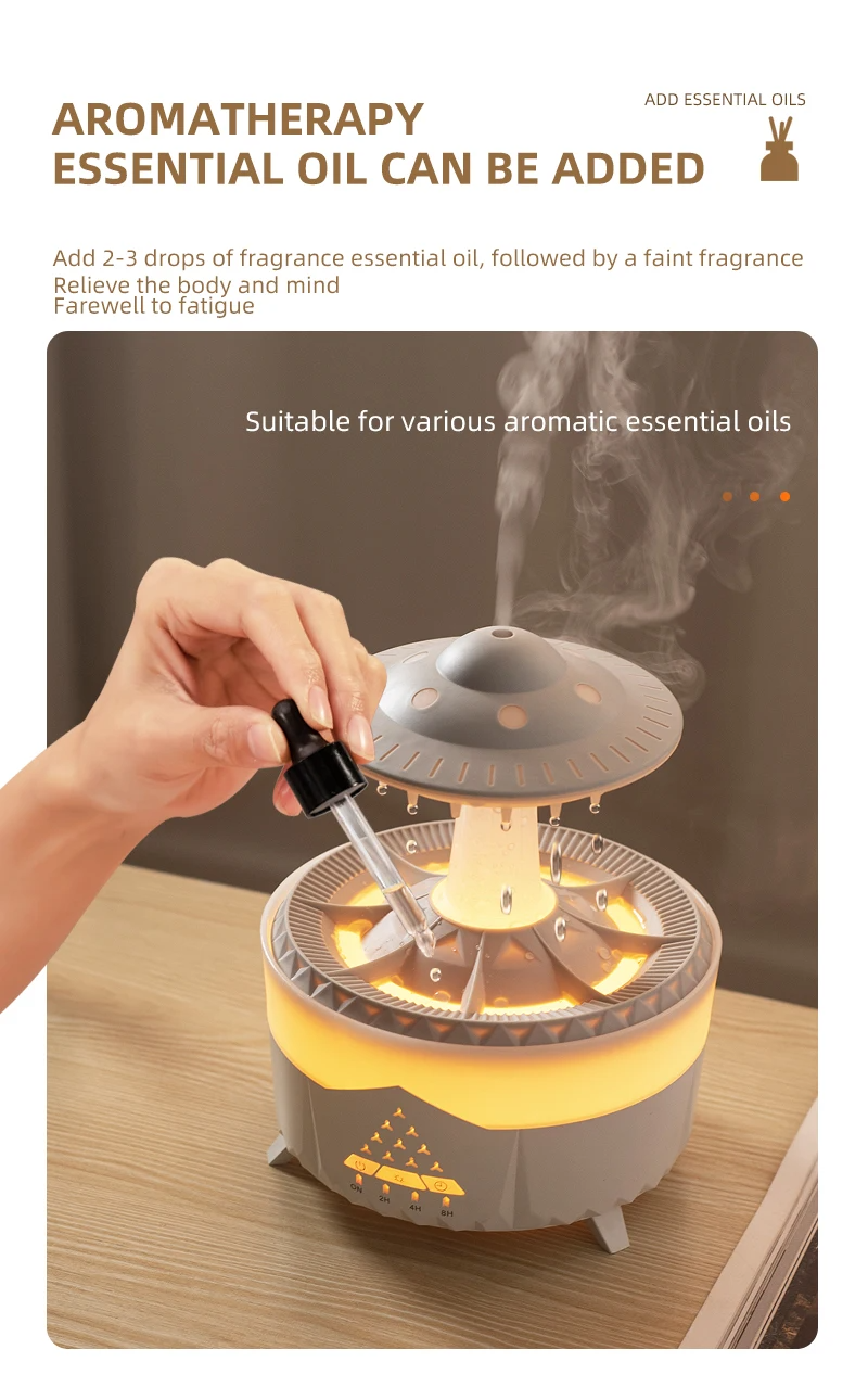 ✨ L’Aetheria : Humidificateur pluie céleste UFO